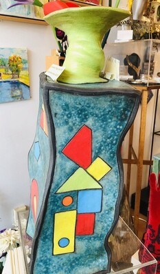 Picasso Abstract Mega Vase / Sculpture by Jack Valentine