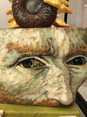 Van Gogh Tea Pot Portrait in Clay by Noi Volkov