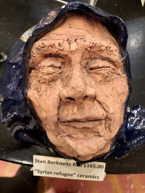 'Old Woman in Shawl Sees the World As Is', by Stan Berkovitz