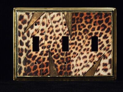 Leopard Pattern switch plate