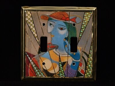 Picasso, Blue Woman /switchplate