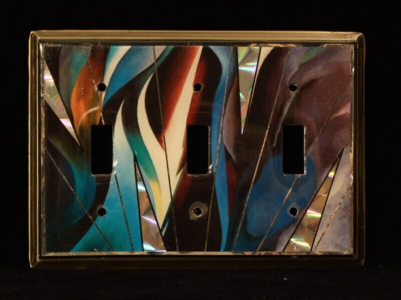 Blue-Green Waves, Georgia O'Keefe image switchplate