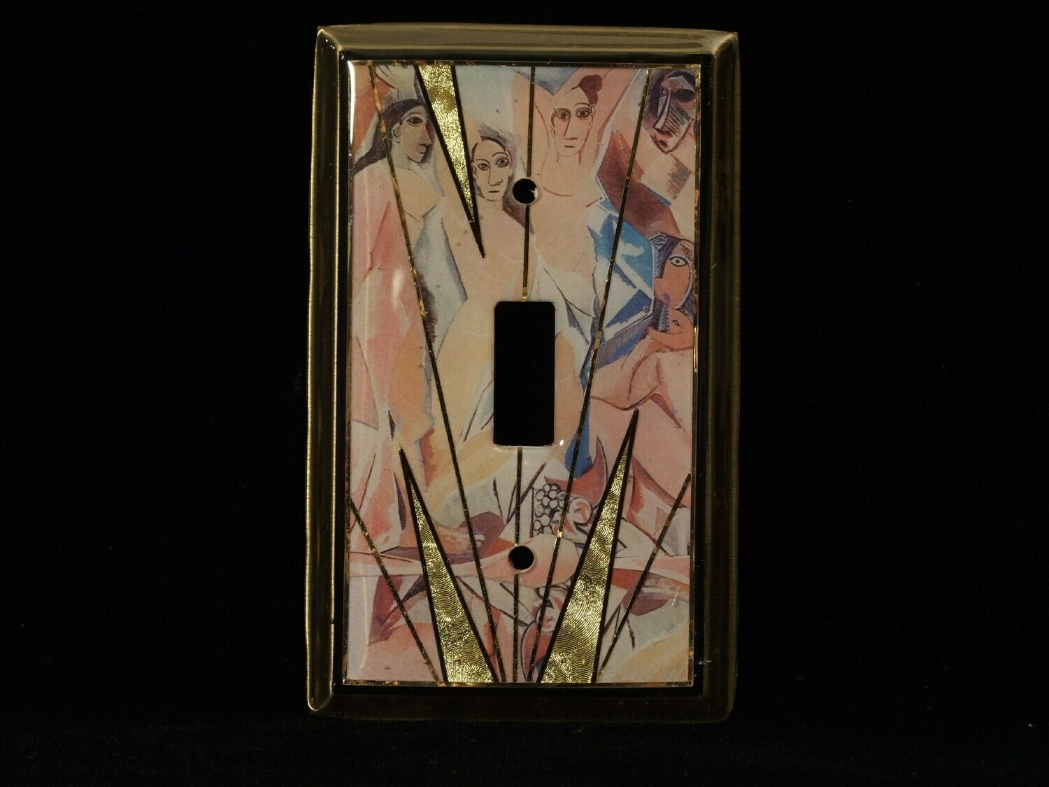 Picasso Demoiselle single switchplate
