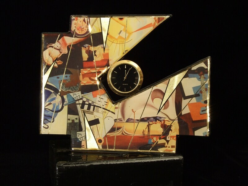 Picasso Kandinsky Dali Abstract Clock