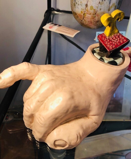 Hand Sculpture made into Tea Pot by Genna Gurvich Hand Sculpture made into Tea Pot by Genna Gurvich