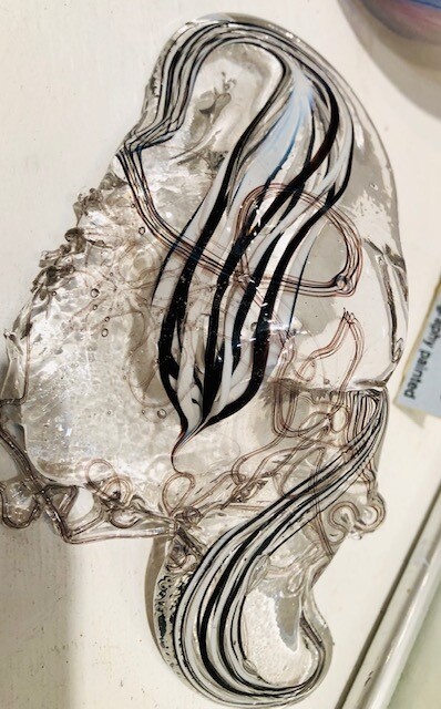 Melted Glass Scrap fallen on Floor by Sukayni Elhani VCU grad student