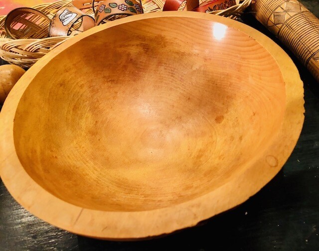 Hand Carved Wooden Bowl by Debbie Fennelli of Vermont