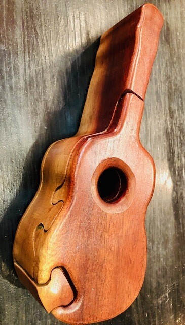 ..Cherry Wood Guitar Puzzle Box by Josh Fielden of PA.