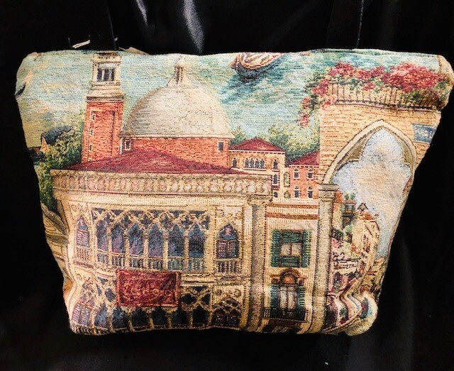 European Venice Tapestry Bag by Michelle Gary Bender of N.C..
Handsewn in Danbury, Va. European Venice Tapestry Bag by Michelle Gary Bender of N.C..
Handsewn in Danbury, Va.