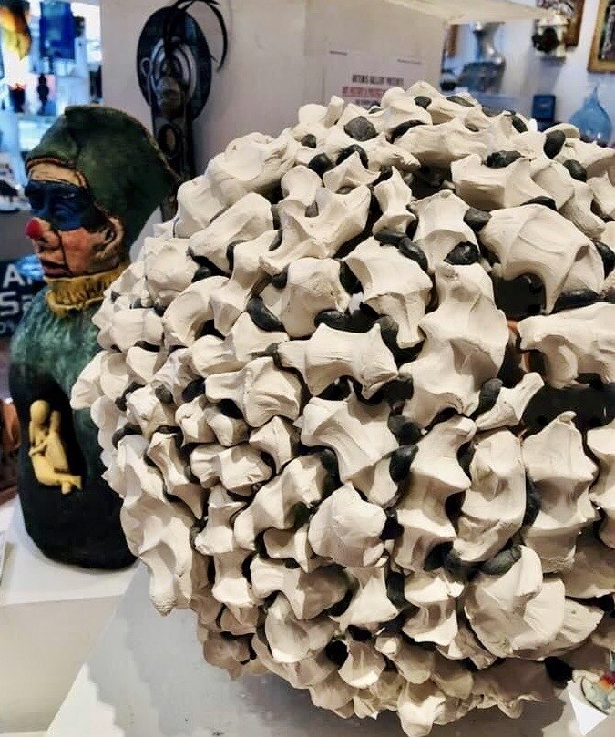 Large Ceramic Universe Sphere by VCU grad Large Ceramic Universe Sphere by VCU grad