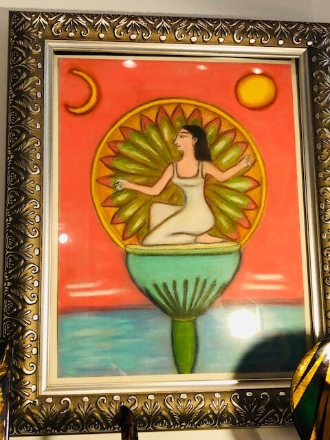 Egyptian Paintings in gold Frames by artist from