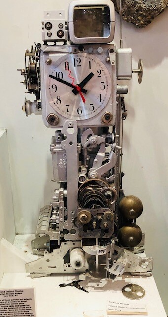 Found Object Machinery Clocks 
 by Richard Birkett, Upstate NY

​