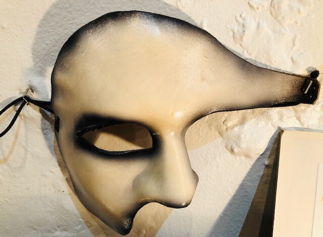 Handmade Phantom of Opera Halloween Mask in leather
