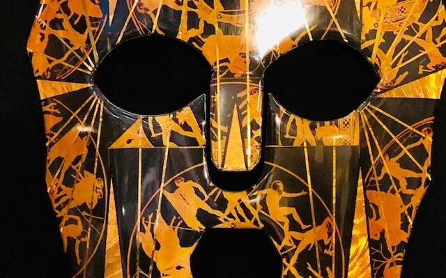 Antique Greek Mask Of Agamemnon  -John T. Crutchfield