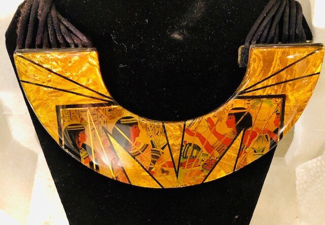 Egyptian Gold Foils & Holograms U Collar by John T Crutchfield Egyptian Gold Foils & Holograms U Collar by John T Crutchfield