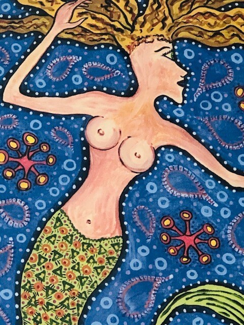 Underwater Mermaid Paintings by Debbie Talman