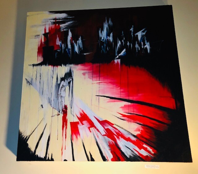 Woman in Red Fashion Denis Wymer Paintings