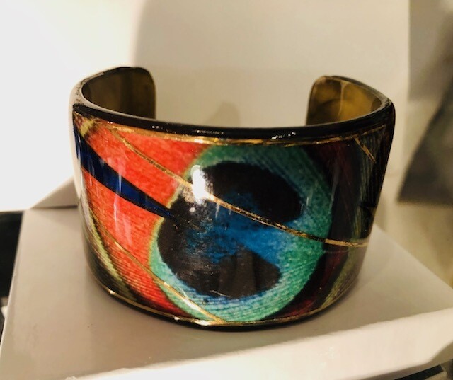 Metallic art Bracelets & Cuffs-Peacock/Van Go/Greek/paiseley colors Metallic art Bracelets & Cuffs-Peacock/Van Go/Greek/paiseley colors