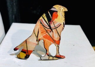 Egyptian pharaoh Vulture pin in G Egyptian pharaoh Vulture pin in G