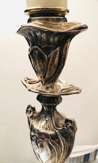Sterling Silver Art Nouveaux Lampshade Sterling Silver Art Nouveaux Lampshade