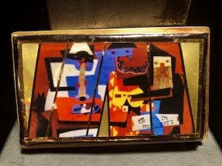 Handpainted Alabaster marble Belt Buckles set in brass Handpainted Alabaster marble Belt Buckles set in brass