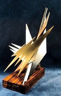 Metallic Mini Brass Copper Constructed Sculptures