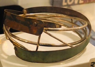 Forged Sterling silver Copper Brass bracelets