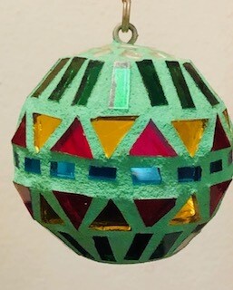 Mosaic Chip inlay Christmas ball