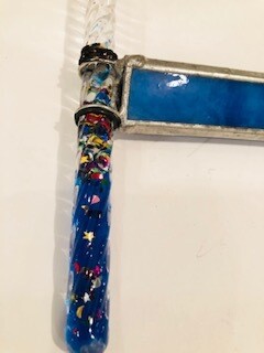 Blue Mini Kaleidoscope in glass & Interior views!