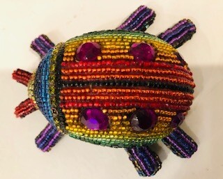 Multi Glass beaded Beetle object