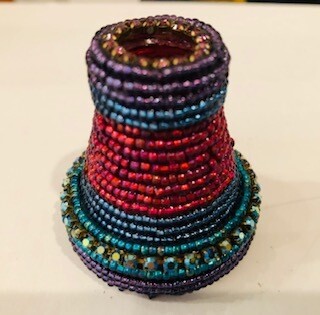 Multi Glass beaded telescope & interior view