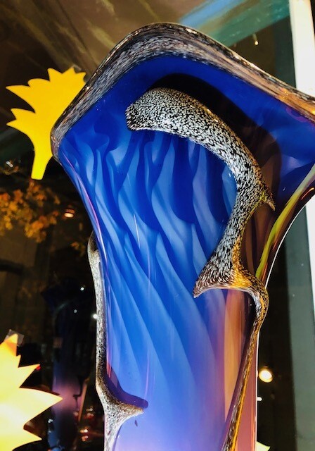Double Helix Torchere Lantern -BlownGlass by Charles Hall