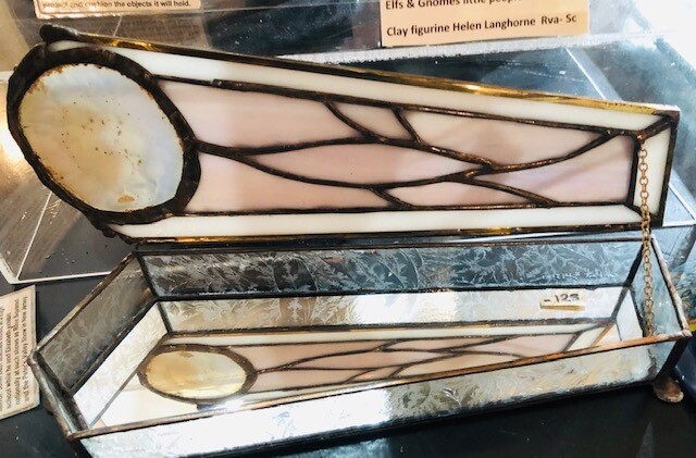 White wave Stained Glass boxes by John Best​