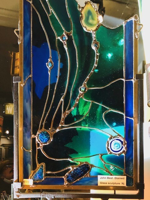 Stained Glass Wall sculpture by John Best-NJ