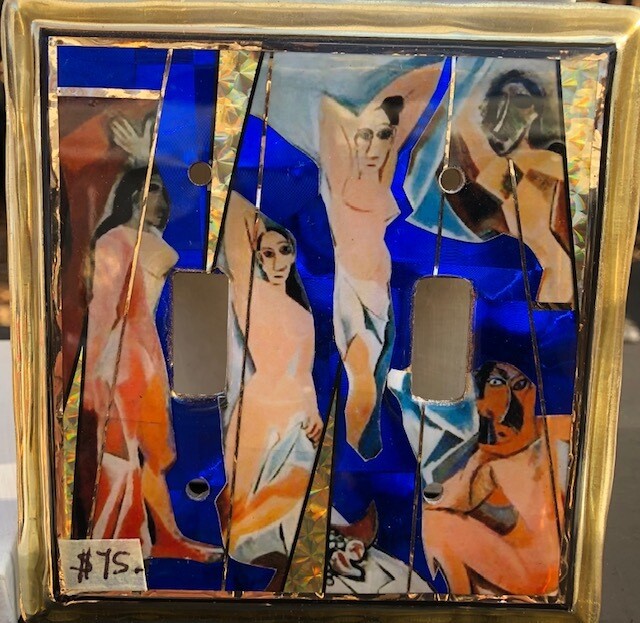 Demoiselle in Blue Switchplate - Picasso Demoiselle in Blue Switchplate - Picasso