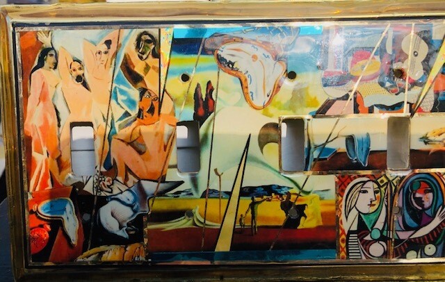 Picasso- Dali Kandinsky Abstract Wall Plate

​