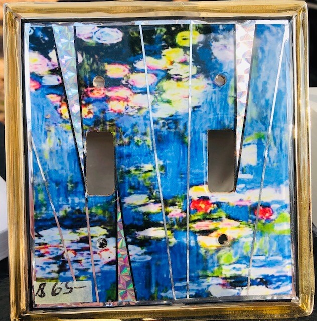 Art History Monet Switchplate 3 toggle Art History Monet Switchplate 3 toggle
