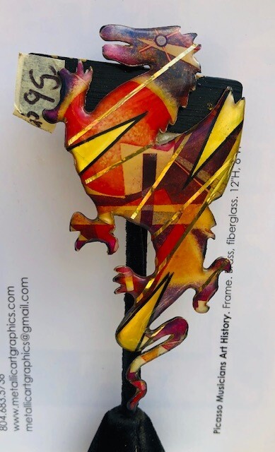 Kandinsky Modern dragon Pin