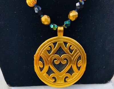 Byzantine Brass Pendant & Necklace