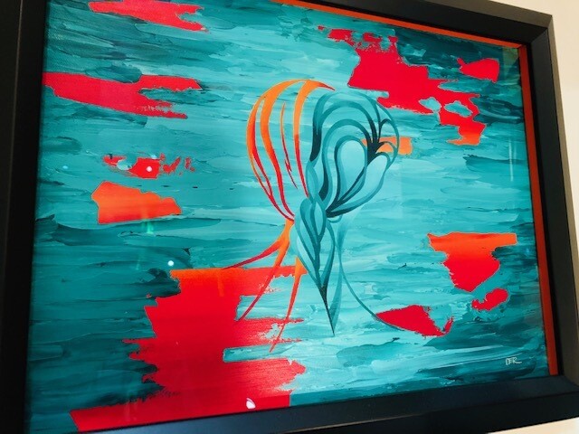 Turquoise Mirage Appears on Placid Lake by David Robatin