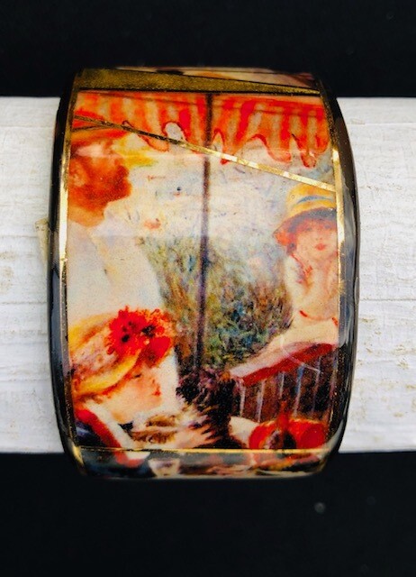 Renoir Boating Scene Bracelet-Cuff-3 Renoir Boating Scene Bracelet-Cuff-3" By JTC_MAG