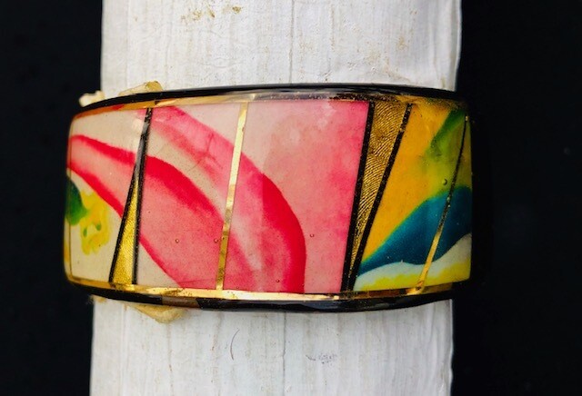 Pink Georgia Keefe Bracelet-Cuff-2 Pink Georgia Keefe Bracelet-Cuff-2" By JTC_MAG