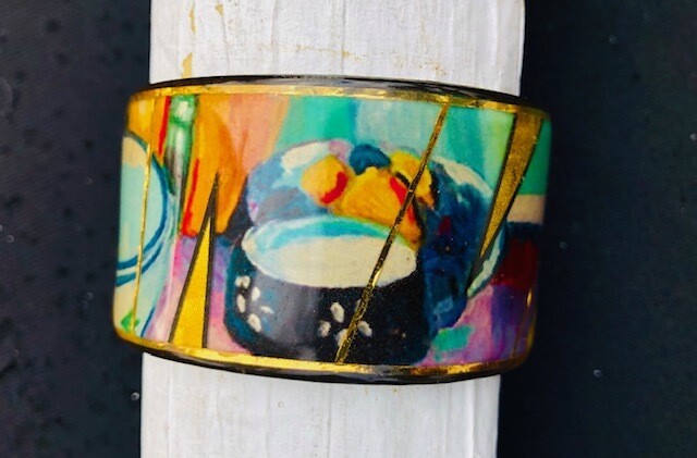 Matisse still life  Bracelet-Cuff-3"  By  JTC_MAG
