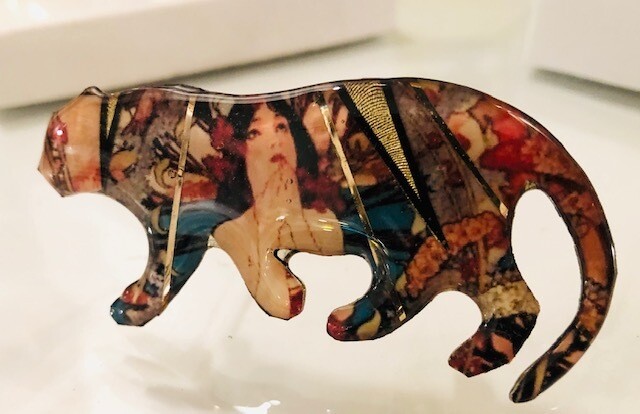 Tiger Panther Leaopard pins graphics on metal pin Tiger Panther Leaopard pins graphics on metal pin