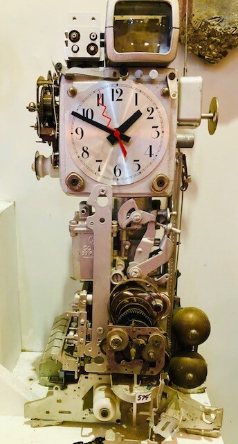 Found Object Machinery Clocks
 by Richard Birkett , Upstate NY