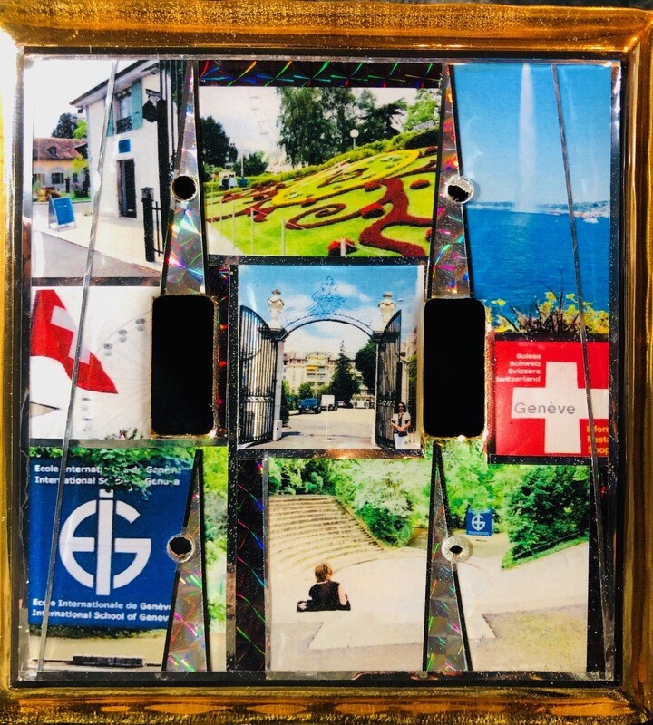 Geneva Ecolint switchplates on brass & fiberglass- JTC Geneva Ecolint switchplates on brass & fiberglass- JTC