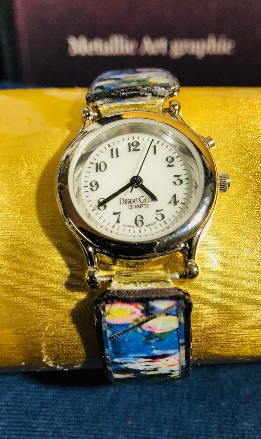 Metallic Art Watches-Monet Art History inspired
