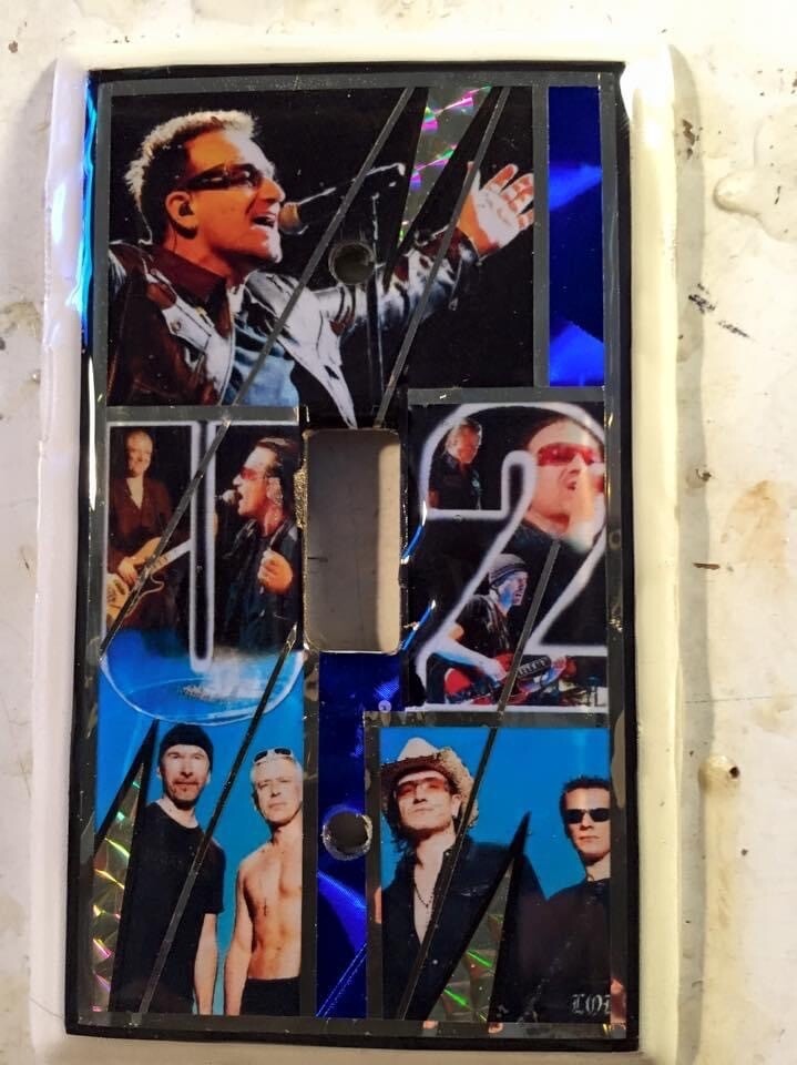 Bono & U2 Rock & Roll Switchplates Bono & U2 Rock & Roll Switchplates