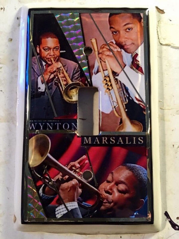 Wynton Marsalis Jazz Music Single toggle Switch plate Wynton Marsalis Jazz Music Single toggle Switch plate