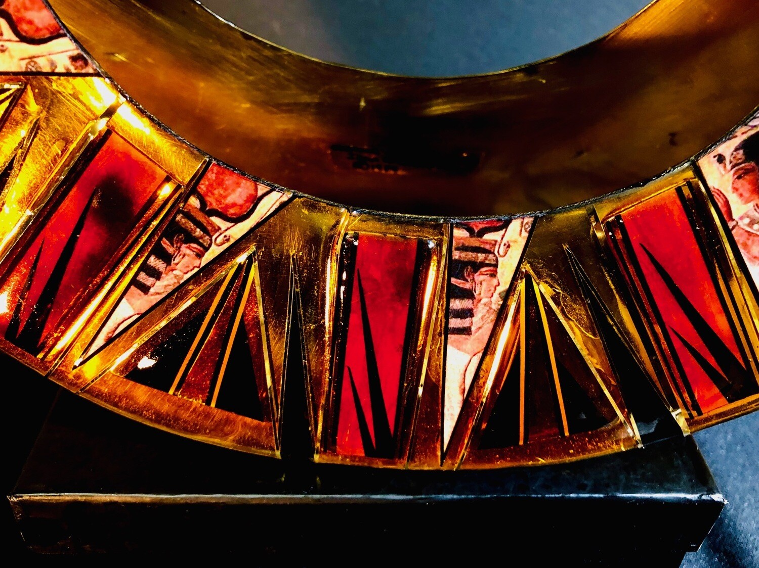 Cleopatra Mega U Collar Breast Plate in Brass